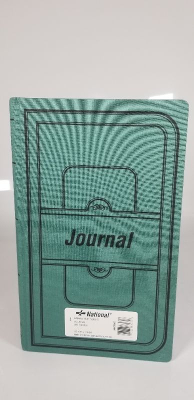 Photo 1 of National Brand Journal, Green Canvas Notebook, 12.125 x 7.625 inches, 300 Pages New