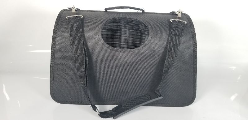 Photo 1 of BLACK PET CARRIER BAG USED