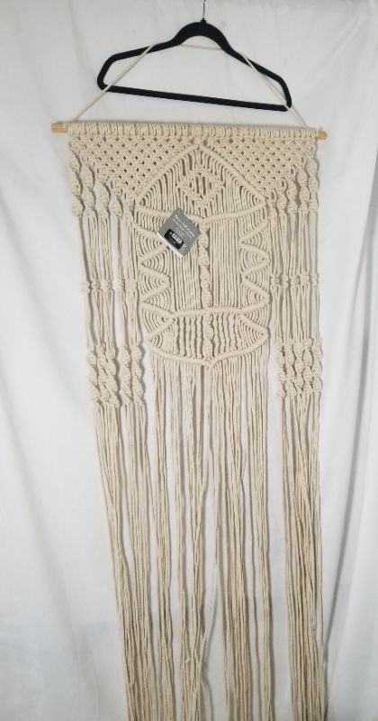 Photo 1 of MACRAME WALL HANGING DECOR HAND WOVEN 24 X 72 INCHES NEW 