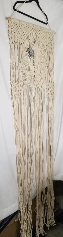 Photo 3 of MACRAME WALL HANGING DECOR HAND WOVEN 24 X 72 INCHES NEW 