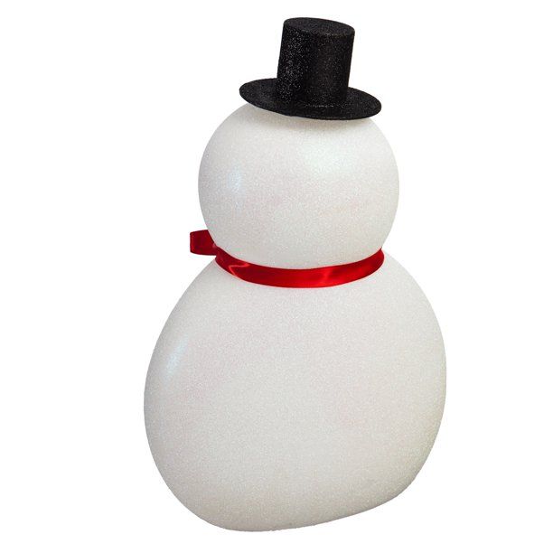 Photo 3 of 17'' Tall LED Acrylic Snowman Table Décor, 10.5'' x 6.5'' x 17.8'' inches