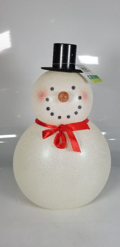 Photo 4 of 17'' Tall LED Acrylic Snowman Table Décor, 10.5'' x 6.5'' x 17.8'' inches