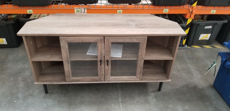 Photo 1 of Walker Edison Modern/Contemporary Gray Wash Corner Tv Stand Accommodates TVs up to 52-in NEW