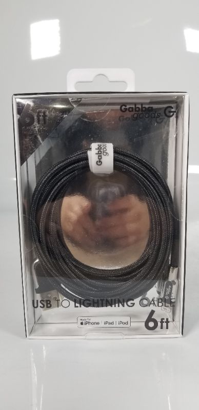 Photo 1 of 6 FEET USB TO LIGHTNING CABLE BLACK NEW