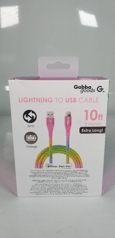 Photo 2 of MULTI COLOR RAPID CHARGE LIGHTNING TO USB 10 FT CABLE NEW