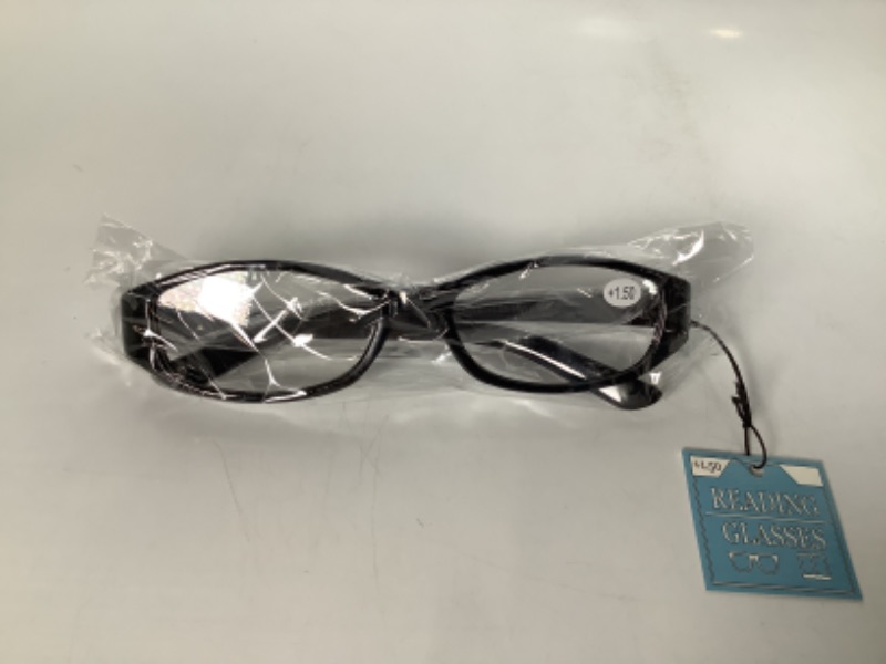 Photo 1 of +1.50 BLACK READING GLASSES  BIFOCAL STYLE NEW