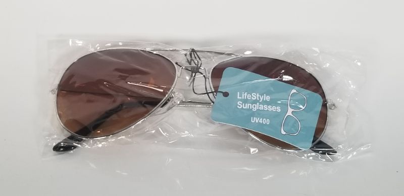 Photo 2 of BROWN AVIATOR LIFE STYLE SUNGLASSES  PROTECTS UP TO 400UV NEW