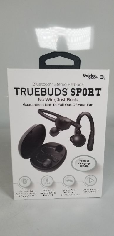 Photo 1 of BLACK TRUEBUDS SPORT BLUETOOTH STEREO EARBUDS NO WIRE JUST BUDS NEW