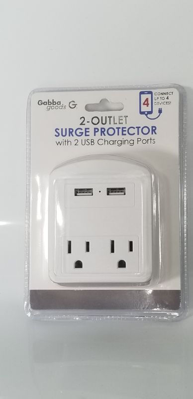 Photo 2 of  3 Outlet Surge Protector with 2 USB Charging Ports, Dual USB Port 3 Wall Outlets Compatible with iPhone 13 12 11 Pro Max SE/XR/X iPad, Power Adapter NEW