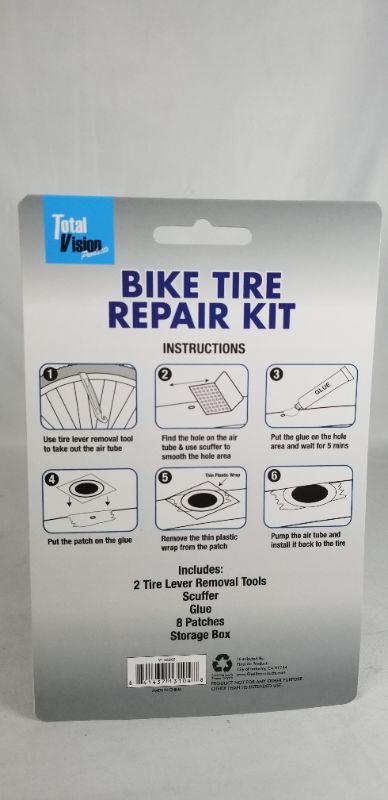Photo 2 of 12 PIECE BIKE TIRE REPAIR KIT INCLUDES 2 TIRE LEVER, REMOVAL TOOLS, SCUFFER, GLUE, AND 8 PATCHES  NEW  