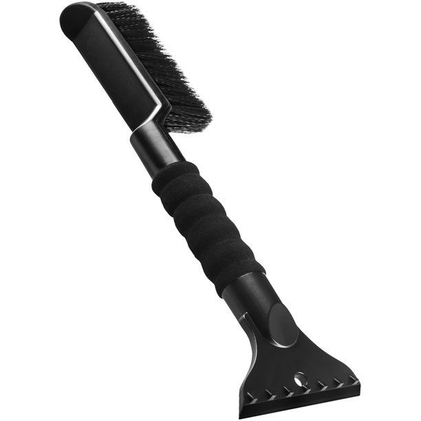 Photo 2 of 2 IN 1 BRUSH AND ICE SCRAPER BLACK PLASTIC WITH SOFT BRISTLES FOR CARS, TRUCKS, AND SUVS NEW