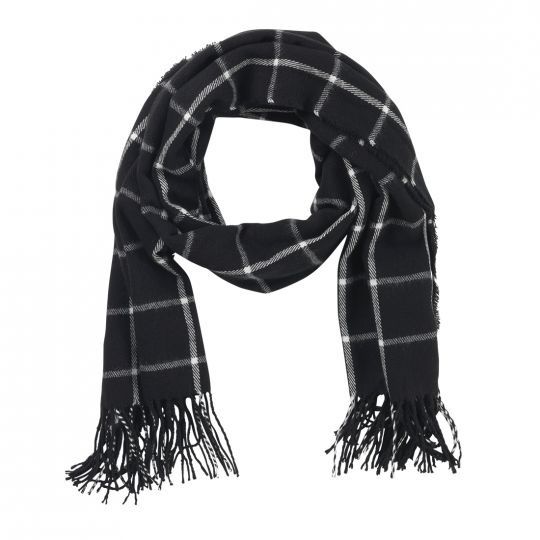 Photo 1 of BLACK PLAID ADALINE OVERSIZED SCARF NEW