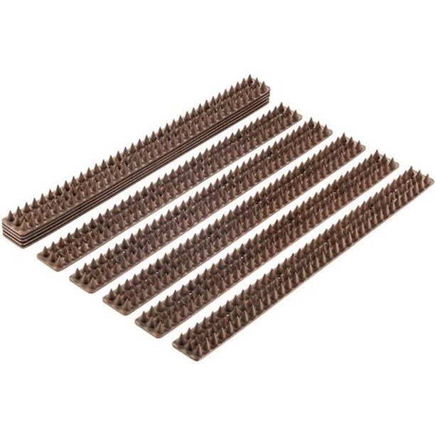 Photo 1 of ABCO FENCE AND WALL BIRD SPIKES BROWN POLYPOPYLENE 10 PIECES 1.6 X 19 X 0.6H INCHES NEW 