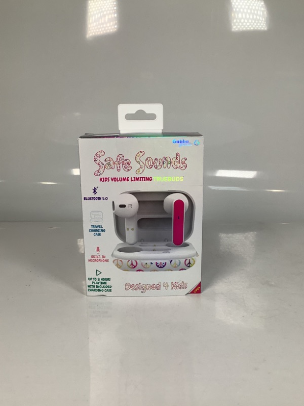 Photo 1 of KIDS VOLUME LIMITING TRUEBUDS, BLUETOOTH 5.0 WHITE AND PINK NEW