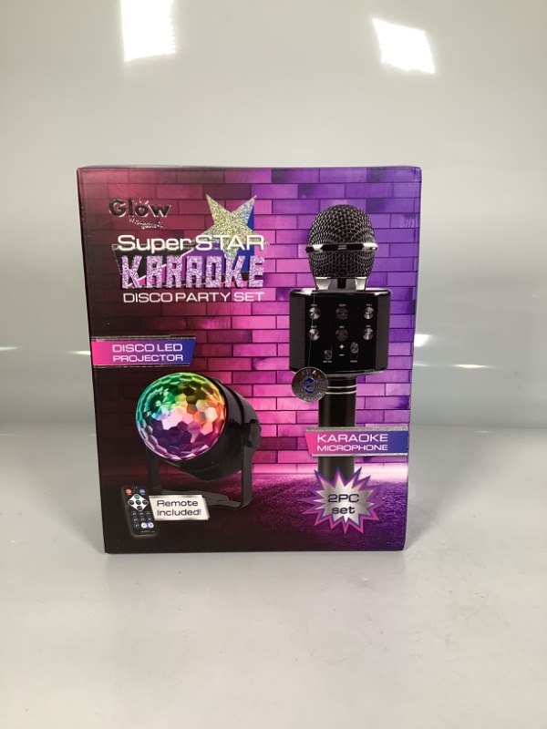 Photo 1 of SUPER STAR KARAOKE DISCO PARTY SET 2 PIECE SET REMOTE INCLUDED NEW 