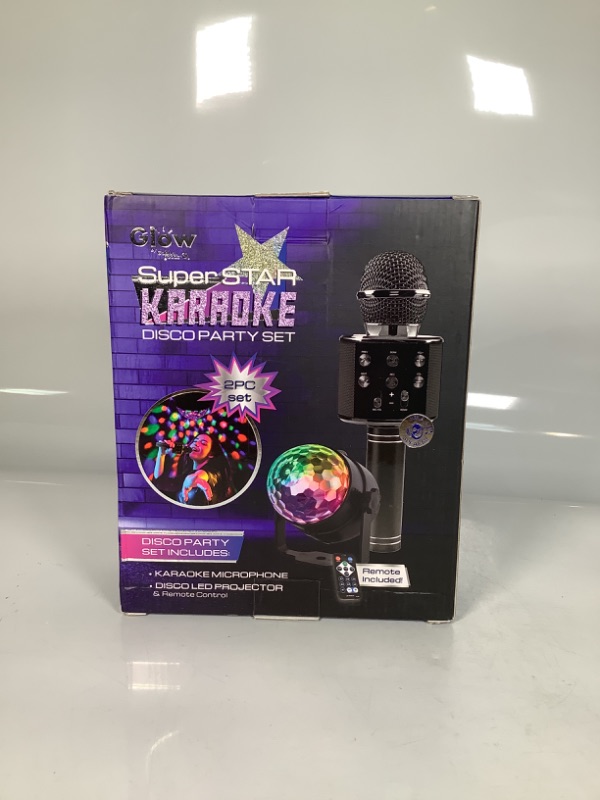 Photo 2 of SUPER STAR KARAOKE DISCO PARTY SET 2 PIECE SET REMOTE INCLUDED NEW 