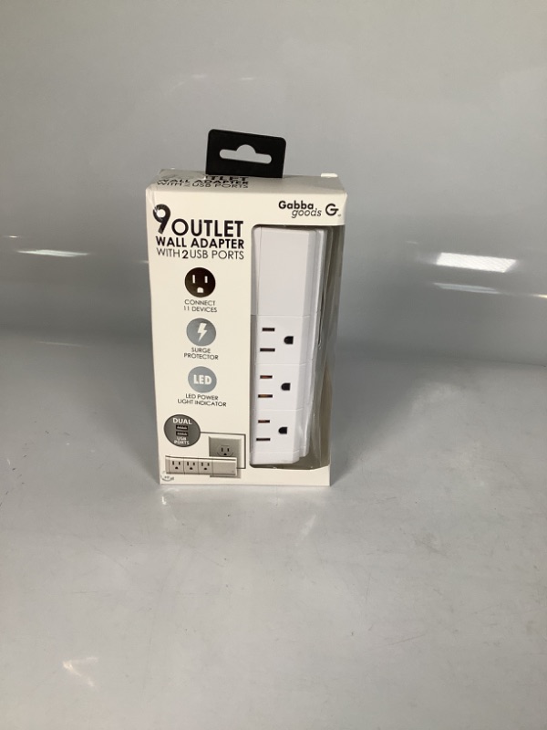 Photo 2 of  9 Outlet Surge Protector with 2 USB Charging Ports, Dual USB Port 9 Wall Outlets Compatible with iPhone 13 12 11 Pro Max SE/XR/X iPad, Power Adapter for iPhone 13/12 13 Pro Max 13 Mini NEW