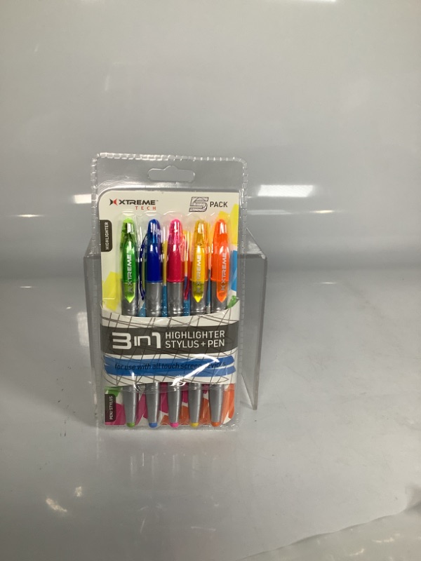 Photo 1 of 3 IN 1 HIGHLIGHTER STYLUS PLUS PEN NEW 