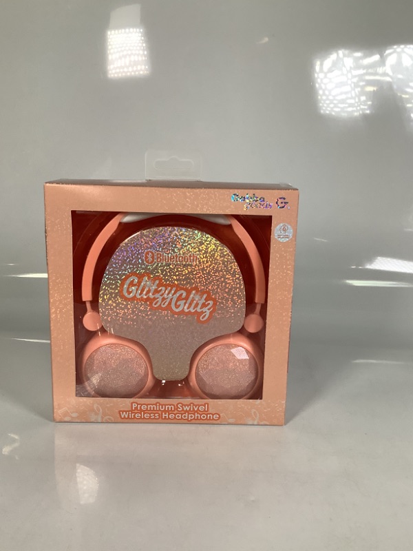 Photo 1 of BLUETOOTH GLITTER PREMIUM SWIVEL WIRELESS HEADPHONE COLOR GLITTER ORANGE NEW