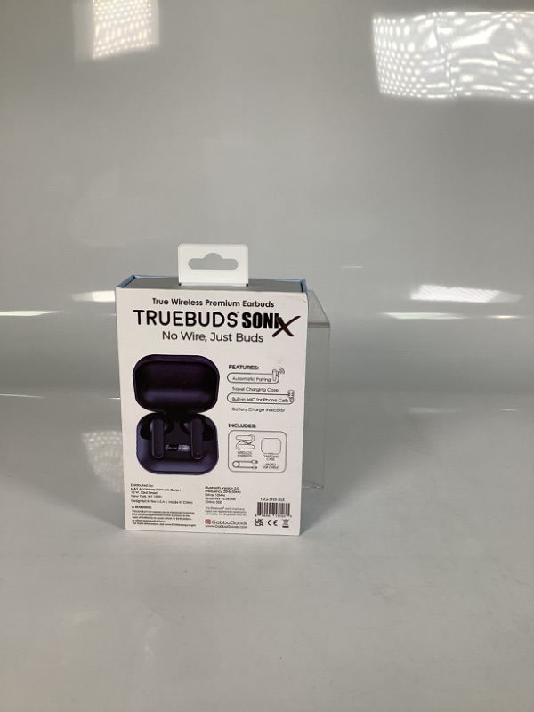 Photo 2 of TRUEBUDS SONIX NO WIRE JUST BUDS INCLUDES CHARGING CASE COLOR BLACK NEW