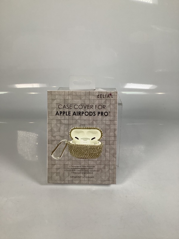 Photo 2 of CASE COVER FOR APPLE AIRPODS PRO DIAMOND STYLE CASE COLOR SILVER NEW