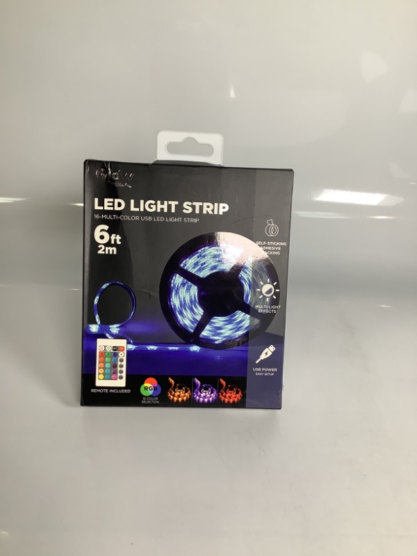 Photo 1 of LE LIGHT STRIP 16 MULTI COLOR USB LED LIGHT STRIP 6FT REMOTE INCLUDED NEW