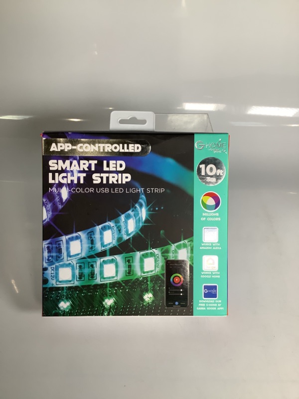 Photo 1 of APP CONTROLLED SMART LED LIGHT STRIP MULTI COLOR USB LED LIGHT STRIP 10 FT NEW