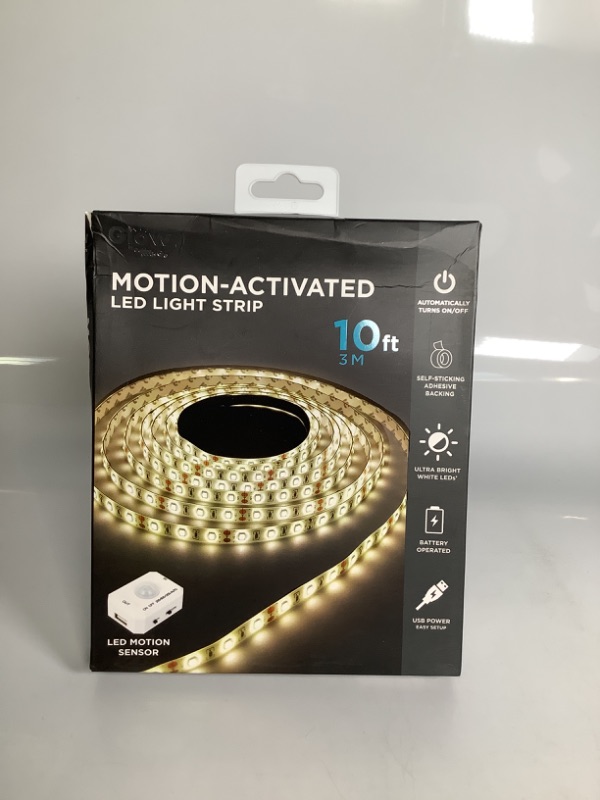 Photo 1 of MOTION ACTIVATED LED LIGHT STRIP 10 FT AUTOMATICALLY TURNS ON AND OFF NEW