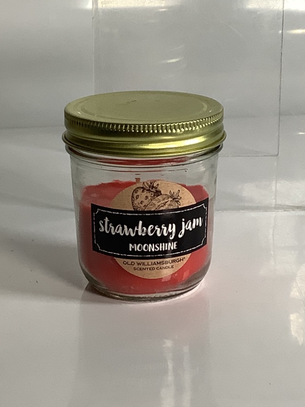 Photo 1 of OLD WILLIAMBURGH STRAWBERRY JAM MOONSHINE SCENTED CANDLE NEW