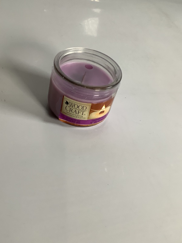 Photo 1 of WOOD CRAFT LAVENDER VANILLA CANDLE NEW
