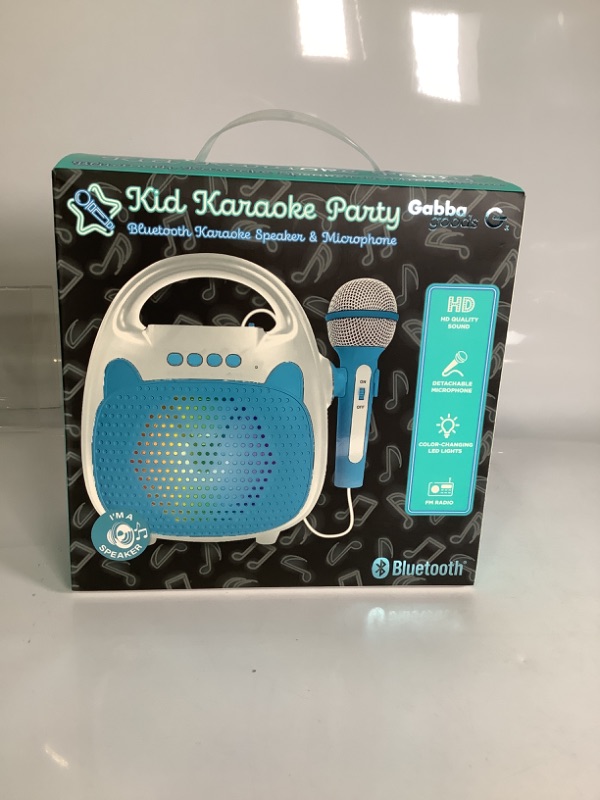 Photo 1 of KIDS KARAOKE PARTY BLUETOOTH SPEAKER AND MICROPHONE COLOR CHANGING LED LIGHTS NEW