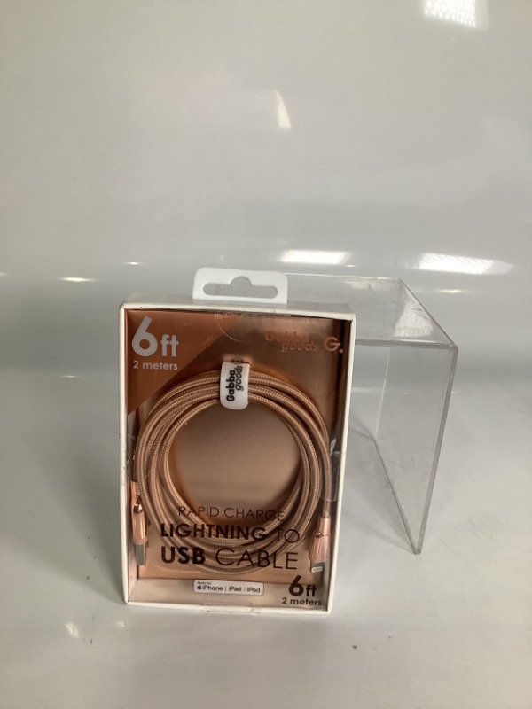 Photo 1 of RAPID CHARGER LIGHTING TO USB CABLR 6 FT 2 METERS COLOR ROSE GOLD FOR IPHONE NEW