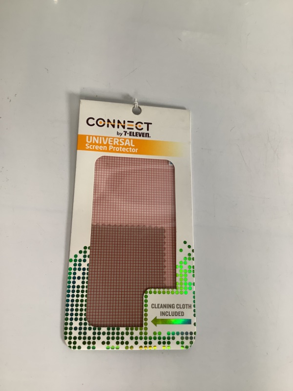 Photo 1 of CONNECT UNIVERSAL SCREEN PROTECTOR CUT FIT W CLEANING CLOTH PLASTIC NEW