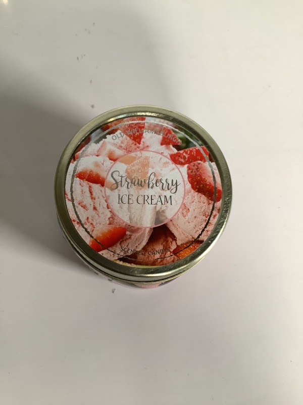 Photo 1 of STRAWBERRY ICE CREAM SCENTED CANDLE NEW