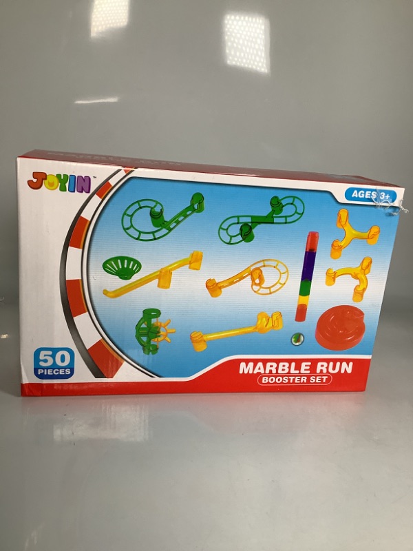 Photo 1 of JOYIN MARBLE RUN BOOSTER SET, 50 PIECES, PLASTIC NEW