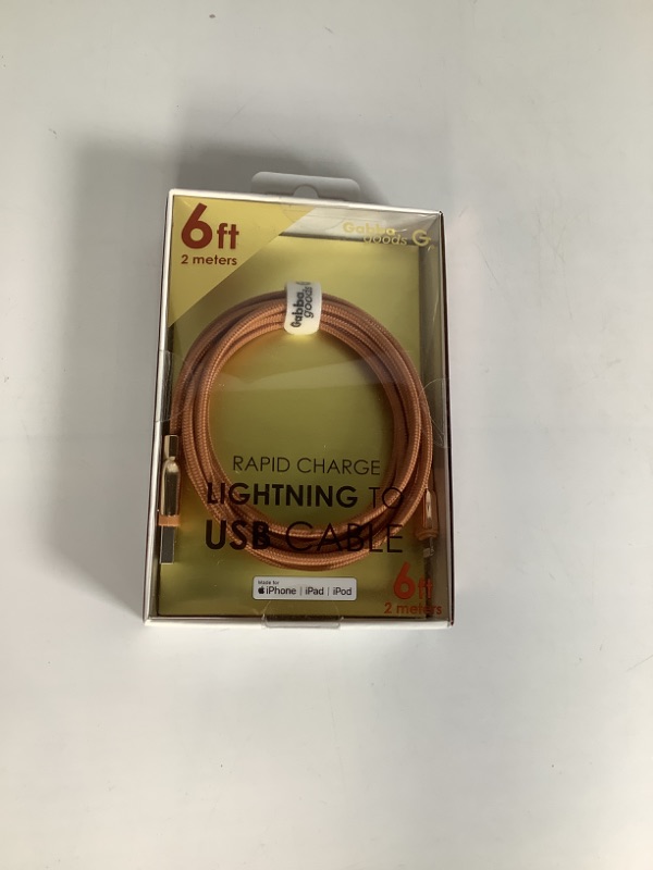 Photo 1 of RAPID CHARGE LIGHTING TO USB CABLE FOR IPHONE 6 FT  COLOR BROWN NEW