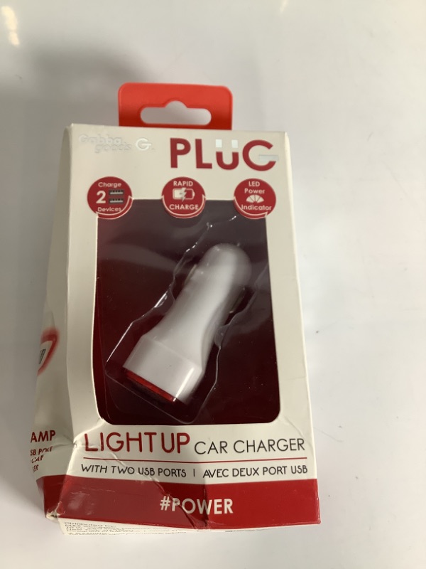 Photo 1 of LIGHT UP CAR CHARGER WITH TWO USB PORTS NEW