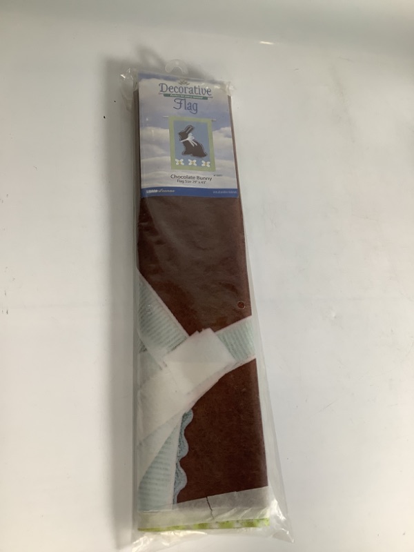 Photo 1 of DECARATE PERFECT FOR EVERY SEASON CHOCOLATE BUNNY FLAG SIZE NEW  