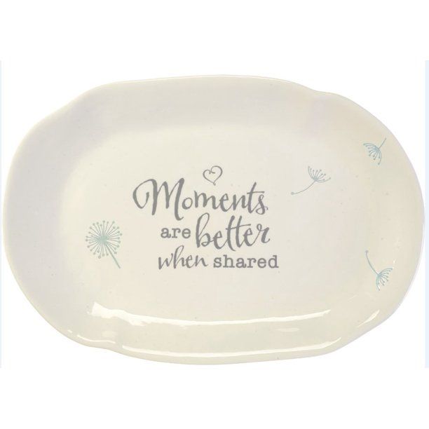 Photo 1 of PRECIOUS NATURAL SERVING PLATES ' MOMENTS ARE THE BEST WHEN SHARED NEW 