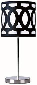 Photo 1 of 1 LIGHT CONTEMPORARY TABLE LAMP BLACK DESIGN SHADE NEW 