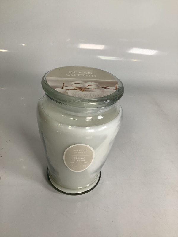 Photo 1 of CLEAN COTTON SCENTED CANDLE 18 OZ NEW 