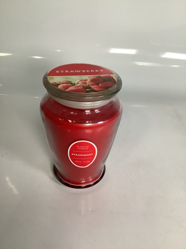 Photo 1 of JAR CANDLE STRAWBERRY 18 OZ NEW