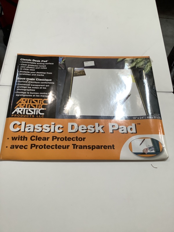 Photo 1 of CLASSIC DESK PAD WITH CLEAR PROTECTOR, AVEC PROTECTOR TRANSPARENT NEW