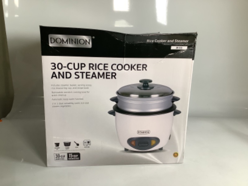 Photo 3 of DOMINION 30 CUP RICE COOKER AND STEAMER NEW