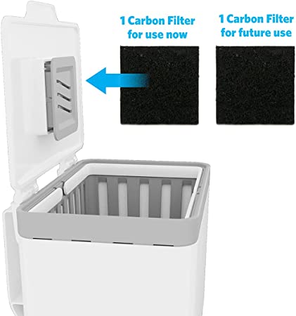 Photo 2 of  Compost Bin for Kitchen, 1.5 Gallon Plastic Container with Removable Inner Basket, Bag Storage Holder, and Carbon Odor Blocking Filters new