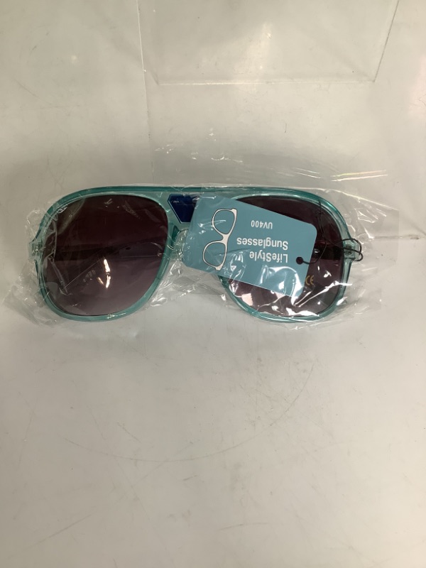 Photo 1 of LIFESTYLE SUNGLASSES UV400 COLOR SEE THROUGH LIGHT BLUE NEW 