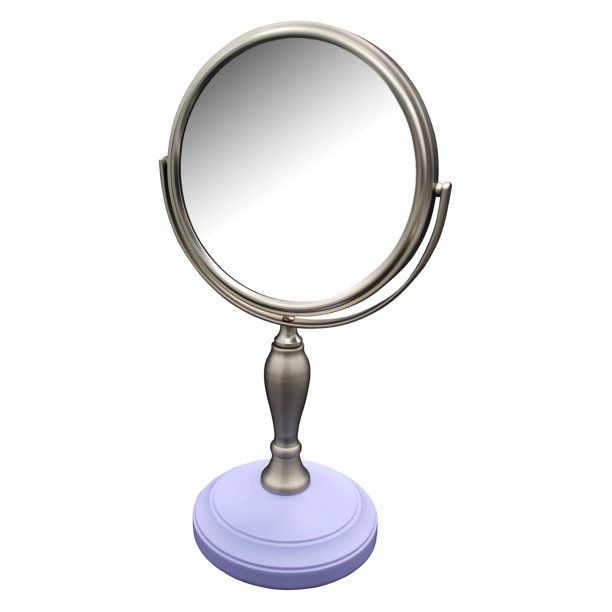 Photo 1 of ANNABELLA 2 SIDED MAGNIFYING MIRROR 1 X 5 X LIGHT PURPLE  BASE CHICHI PEDESTAL NEW