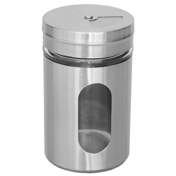 Photo 1 of 4 OZ STAINLESS STEEL SHAKER WITH GLASS WINDOW, SILVER NEW