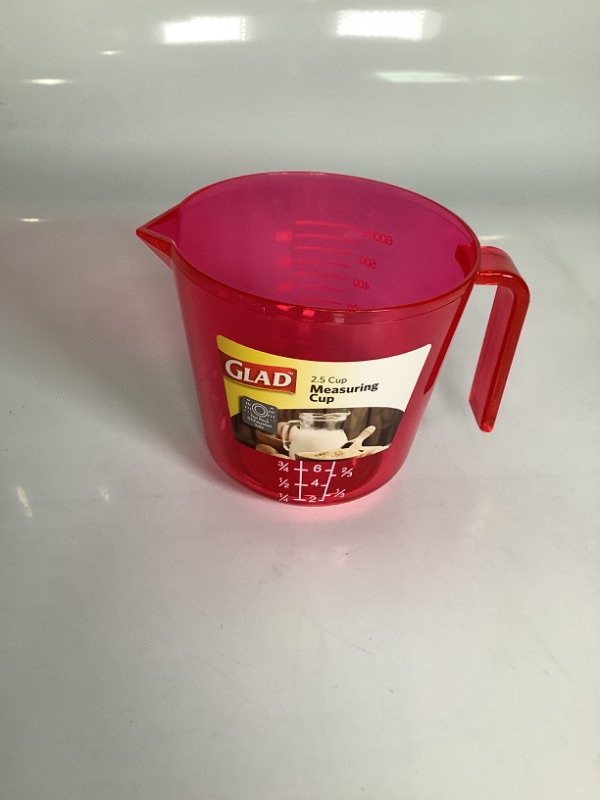 Photo 1 of  2.5 CUP MEASURING CUP COLOR SEE THROUGH RED NEW