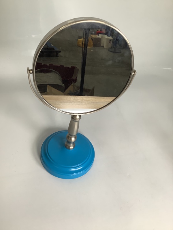 Photo 2 of Makeup Mirror with Deep Sea Blue Base & Jinjin Pedestal new 